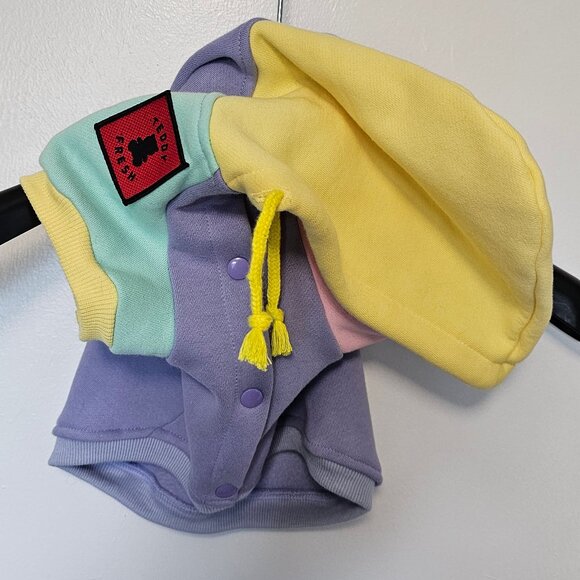 Teddy Fresh Pet Hoodie Pastel Colorblock - Size XL - 2021 2nd Edition - Picture 2 of 10